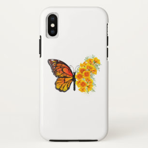 Capa Para iPhone Da Case-Mate Borboleta Flor com Papagaio Amarelo da Califórnia
