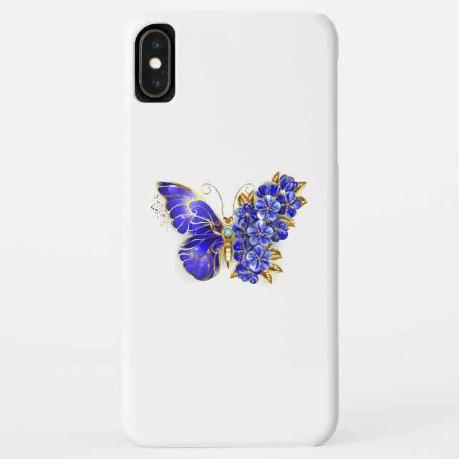 Capa Para iPhone, Case-Mate Borboleta Flor Sapphire (Verso)
