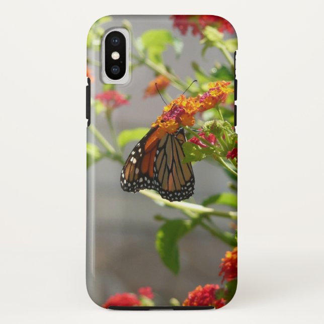 Capa Para iPhone, Case-Mate Borboleta Monarca em Borboleta Vermelha Bush (Verso)