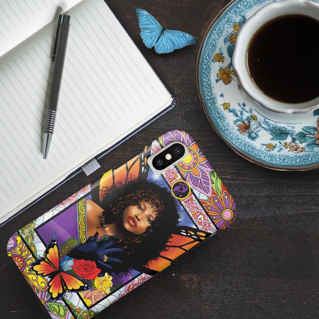 Capa Para iPhone, Case-Mate Borboleta Monarca Fada Purple Floral (Criador carregado)