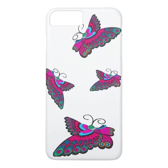 Capa Para iPhone, Case-Mate Borboletas cor-de-rosa (Verso)