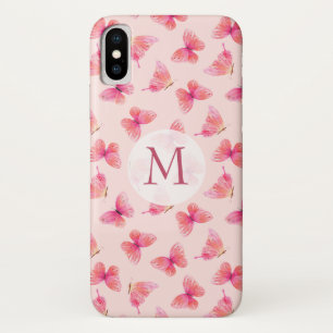 Capa Para iPhone Da Case-Mate Borboletas de Aquarela Monograma