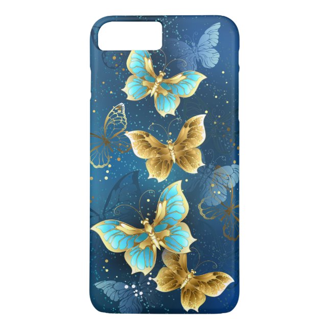 Capa Para iPhone, Case-Mate Borboletas de ouro (Verso)