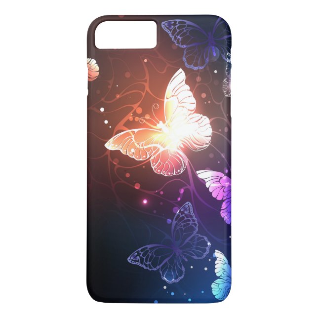 Capa Para iPhone, Case-Mate Borboletas noturnas brilhantes (Verso)