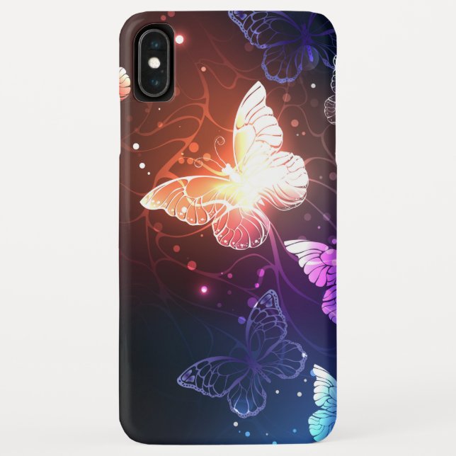 Capa Para iPhone, Case-Mate Borboletas noturnas brilhantes (Verso)