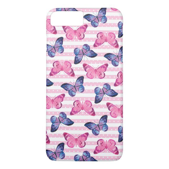 Capa Para iPhone, Case-Mate Borboletas Rosa Fofas (Verso)