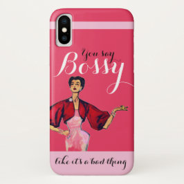 Capa Para iPhone Da Case-Mate Bossy Gal Retro Rosa