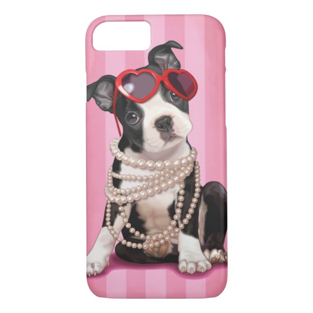 Capa Para iPhone, Case-Mate Boston Terrier (Verso)