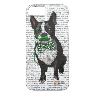 Capa Para iPhone Da Case-Mate Boston Terrier com bigode verde e safado
