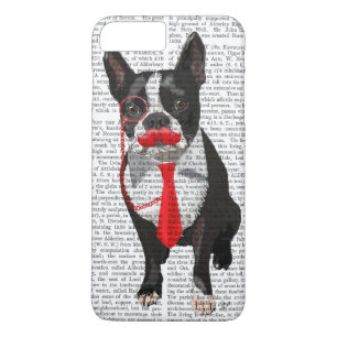 Capa Para iPhone Da Case-Mate Boston Terrier com Red Tie e bigode 2