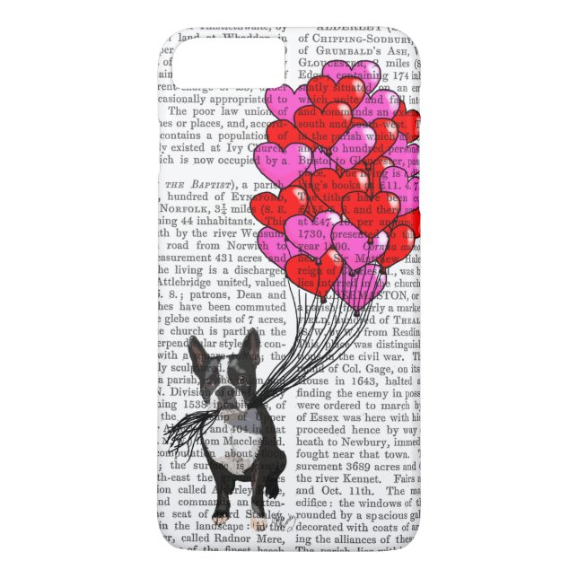 Capa Para iPhone, Case-Mate Boston Terrier E Balões (Verso)