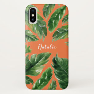Capa Para iPhone Da Case-Mate Botânico moderno da folha tropical verde de