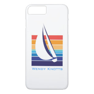 Capa iPhone 8 Plus/7 Plus Bote Color Square_ocean para pôr do sol hues_perso
