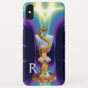 Capa Para iPhone Da Case-Mate BOWL DE HYGEIA Medicine, Pharmacy Monograma Purple