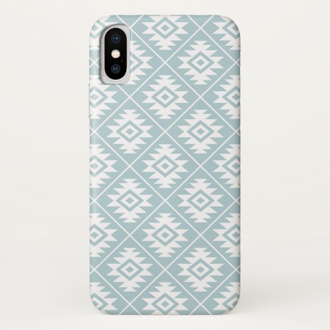 Capa Para iPhone, Case-Mate Branco estilizado do teste padrão do símbolo (Verso)