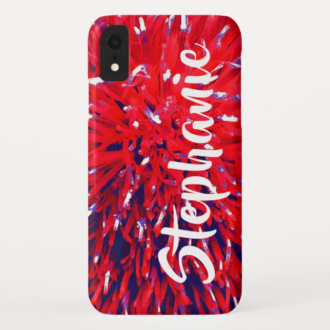 Capa Para iPhone, Case-Mate Branco vermelho e o azul personalizaram o iPhone (Verso)