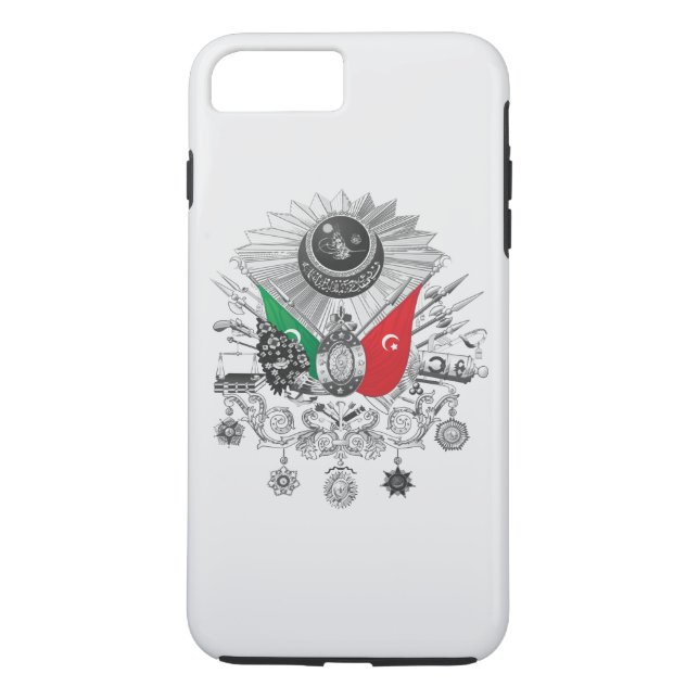 Capa Para iPhone, Case-Mate Brasão do Grayscale do império otomano (Verso)