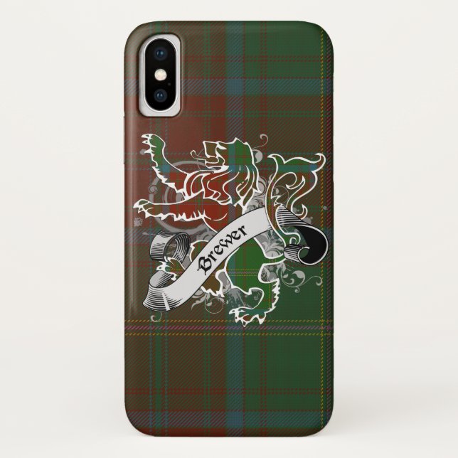 Capa Para iPhone, Case-Mate Brewer Tartan Lion (Verso)
