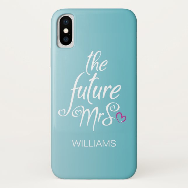 Capa Para iPhone, Case-Mate Bride Modern Trendy Surname (Verso)