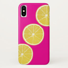 Capa Para iPhone Da Case-Mate Bright Pink & Yellow Lemon Citrus iPhone/iPad Case