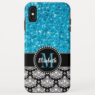 Capa Para iPhone Da Case-Mate Brilhante Azul, Damask, Girly Mobile