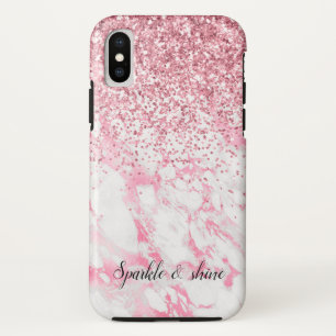 Capa Para iPhone Da Case-Mate Brilho Branco Rosa   