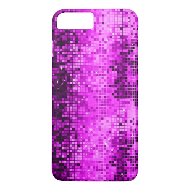 Capa Para iPhone, Case-Mate Brilho de Disco Rosa-Quente Elegante e cintilações (Verso)