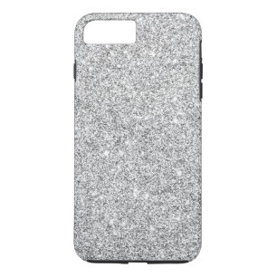 Capa iPhone 8 Plus/7 Plus Brilho de prata elegante