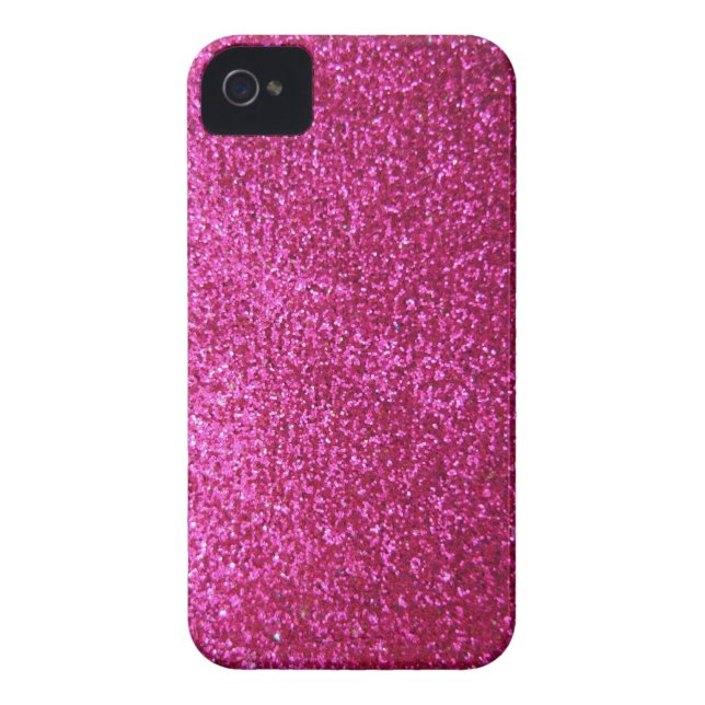 Capa Para iPhone, Case-Mate Brilho do rosa quente do falso (Traseira)