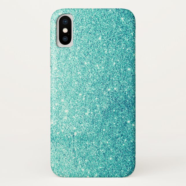 Capa Para iPhone, Case-Mate Brilho elegante da cerceta (Verso)