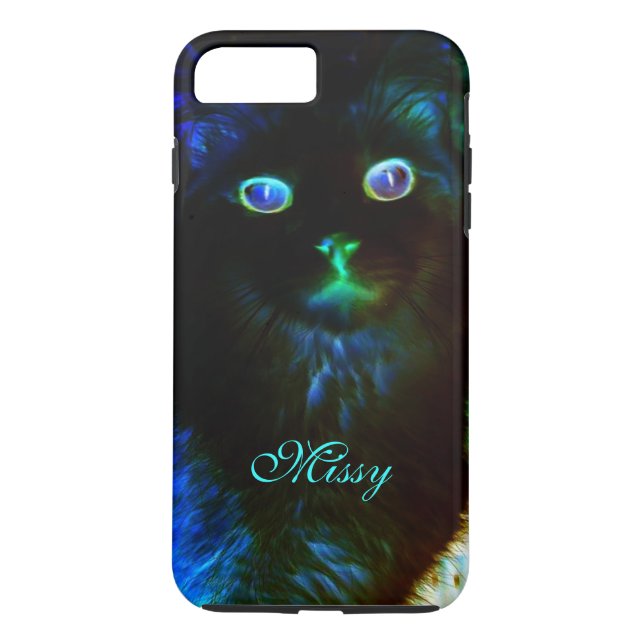 Capa Para iPhone, Case-Mate Brilho No Caso Do Cat iPhone 7 Plus Escuro (Verso)