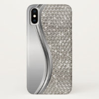 Brilho Prata Glam Bling Olhar Metal