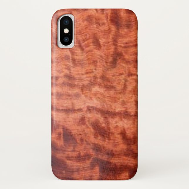 Capa Para iPhone, Case-Mate bubinga (faux) Fim do grão de madeira (Verso)