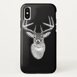 Capa Para iPhone Da Case-Mate Buck on Black White Tail Deer