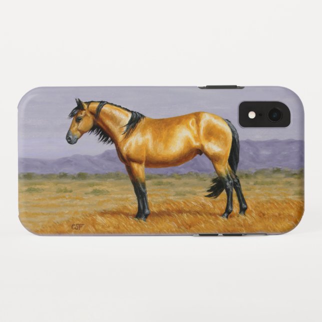 Capa Para iPhone, Case-Mate Bucksin Wild Horse Mustang Stallion (Verso (Horizontal))