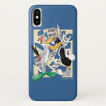 Capa Para iPhone Da Case-Mate BUGS BUNNY™ & DAFFY DUCK™ Prontos para a Temporada<br><div class="desc">Confira o BUGS BUNNY™ vestido de pato e o DAFFY DUCK™ vestido de coelho,  cercados por vários cartazes de "Temporada de Coelho Aberta" e "Temporada de Pato Aberta" caindo ao seu redor.</div>