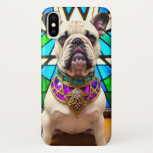 Capa Para iPhone Da Case-Mate Bulldog Francês Usando Colar de Joias Ornamentado