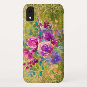 Capa Para iPhone Da Case-Mate Buquê de Flor de Água em Verde Russo