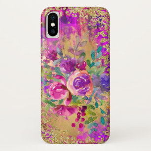 Capa Para iPhone Da Case-Mate Buquê de flor de aquarela rosa com framboesa