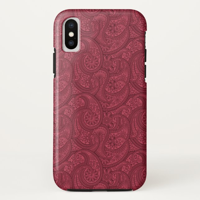 Capa Para iPhone, Case-Mate Burgundy Paisley (Verso)