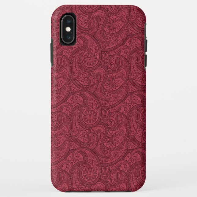 Capa Para iPhone, Case-Mate Burgundy Paisley (Verso)