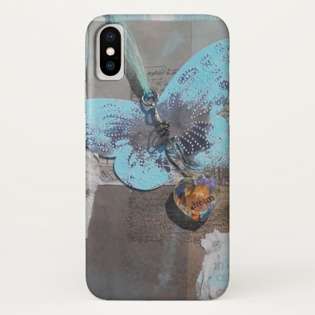 Capa Para iPhone, Case-Mate Butterfly Mixed Media Art (Verso)