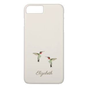 Capa iPhone 8 Plus/7 Plus Ca. iPhone Ca Personalizado Do Creme Beige Humming