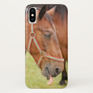 Capa Para iPhone X Cabeça de cavalo 002