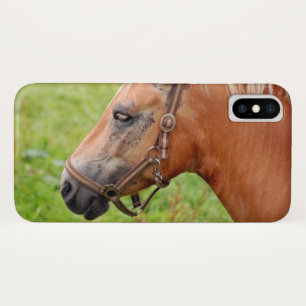 Capa Para iPhone X Cabeça de Cavalo 003