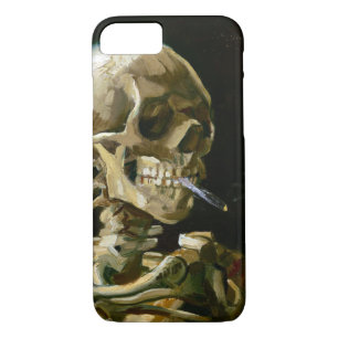 Capa iPhone 8/7 Cabeça de Gogh de um esqueleto com um cigarro