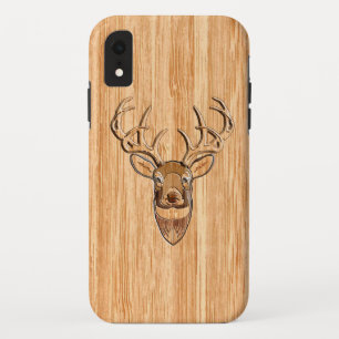 Capa Para iPhone Da Case-Mate Cabeça de Veado de Cauda Branca em Estilo de Textu