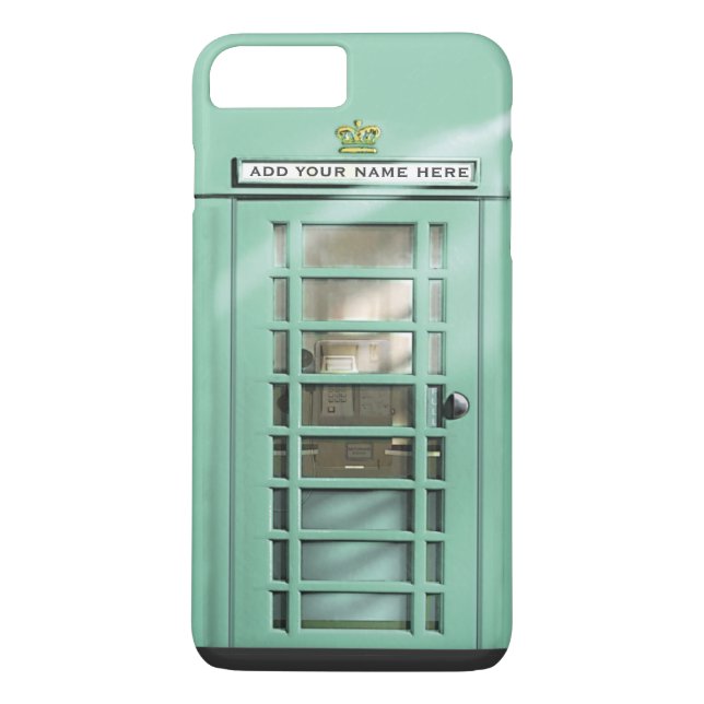 Capa Para iPhone, Case-Mate Cabine de telefone britânica do verde engraçado da (Verso)