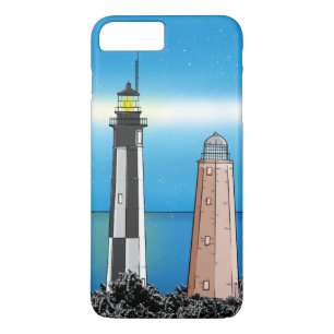 Capa iPhone 8 Plus/7 Plus Cabo Henry Lighthouse Virginia
