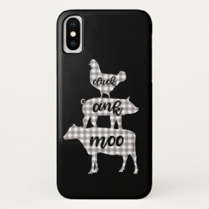 Capa Para iPhone Da Case-Mate Cacareja Gruñe Muge Galinha Vaca Porco Fazenda